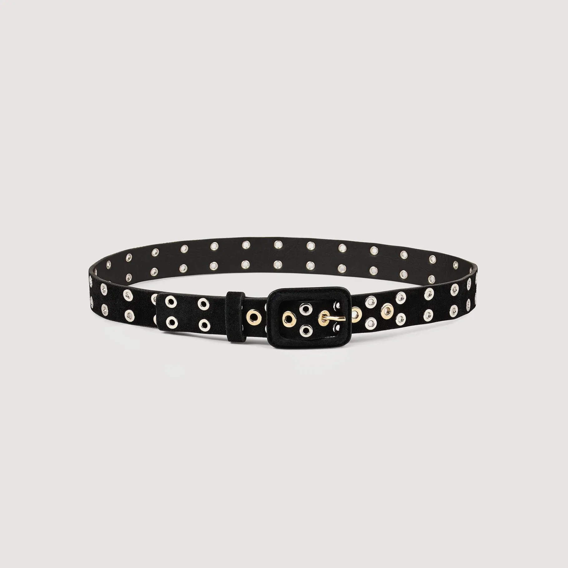 Shop SANDRO Ceinture à œillets Noir