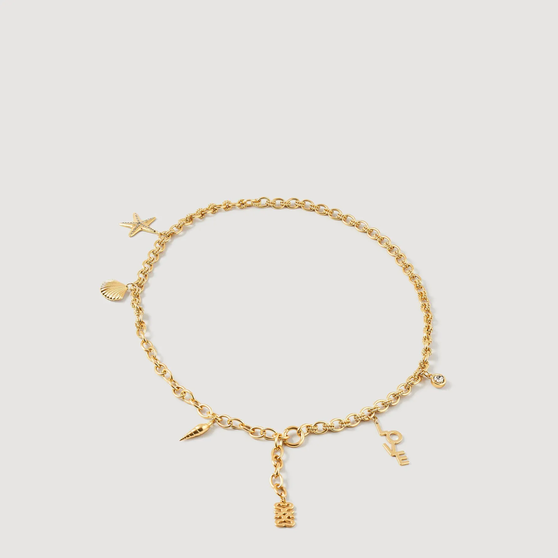Store SANDRO Ceinture Bijou à Pampilles Gold
