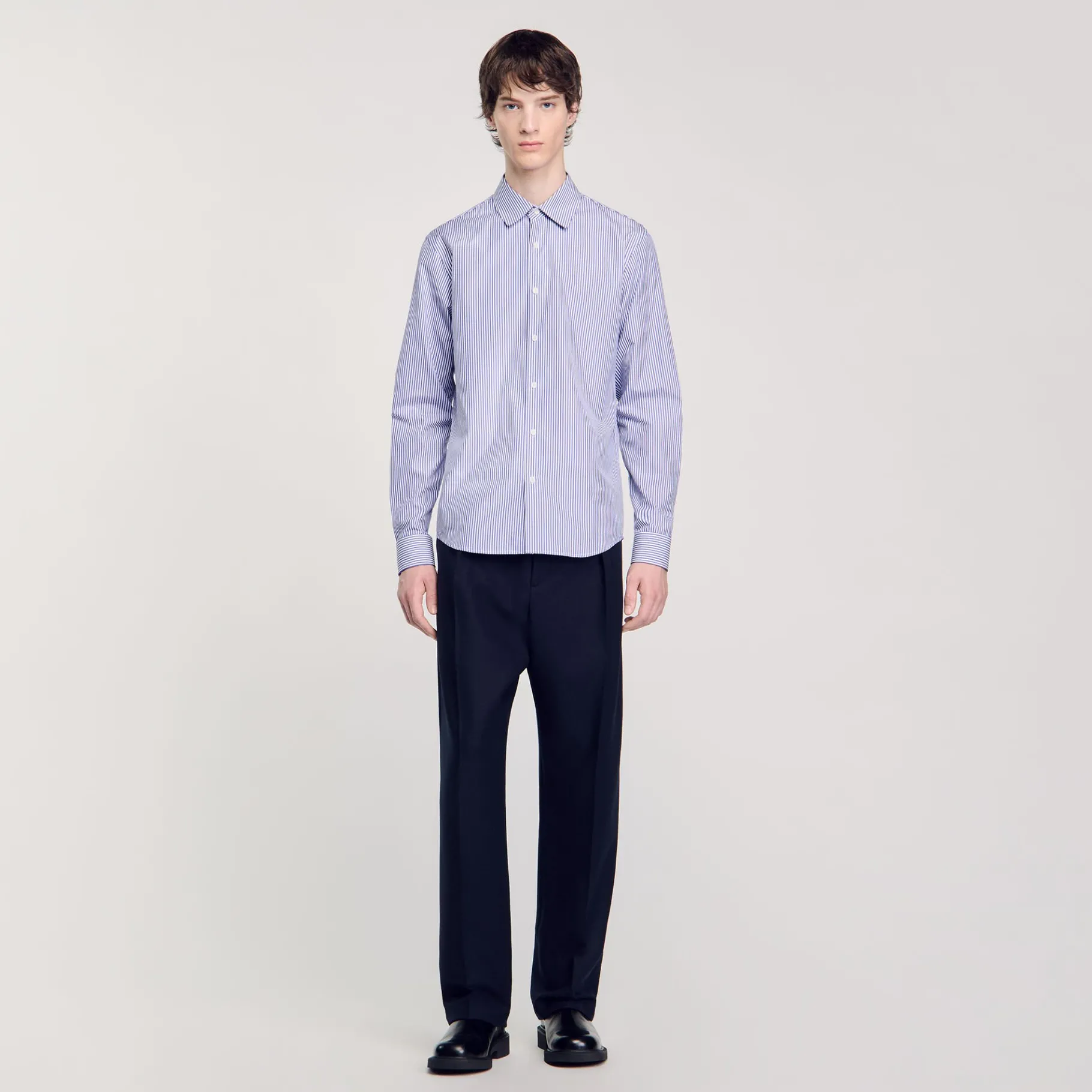 Flash Sale SANDRO Chemise à Rayures Bleu