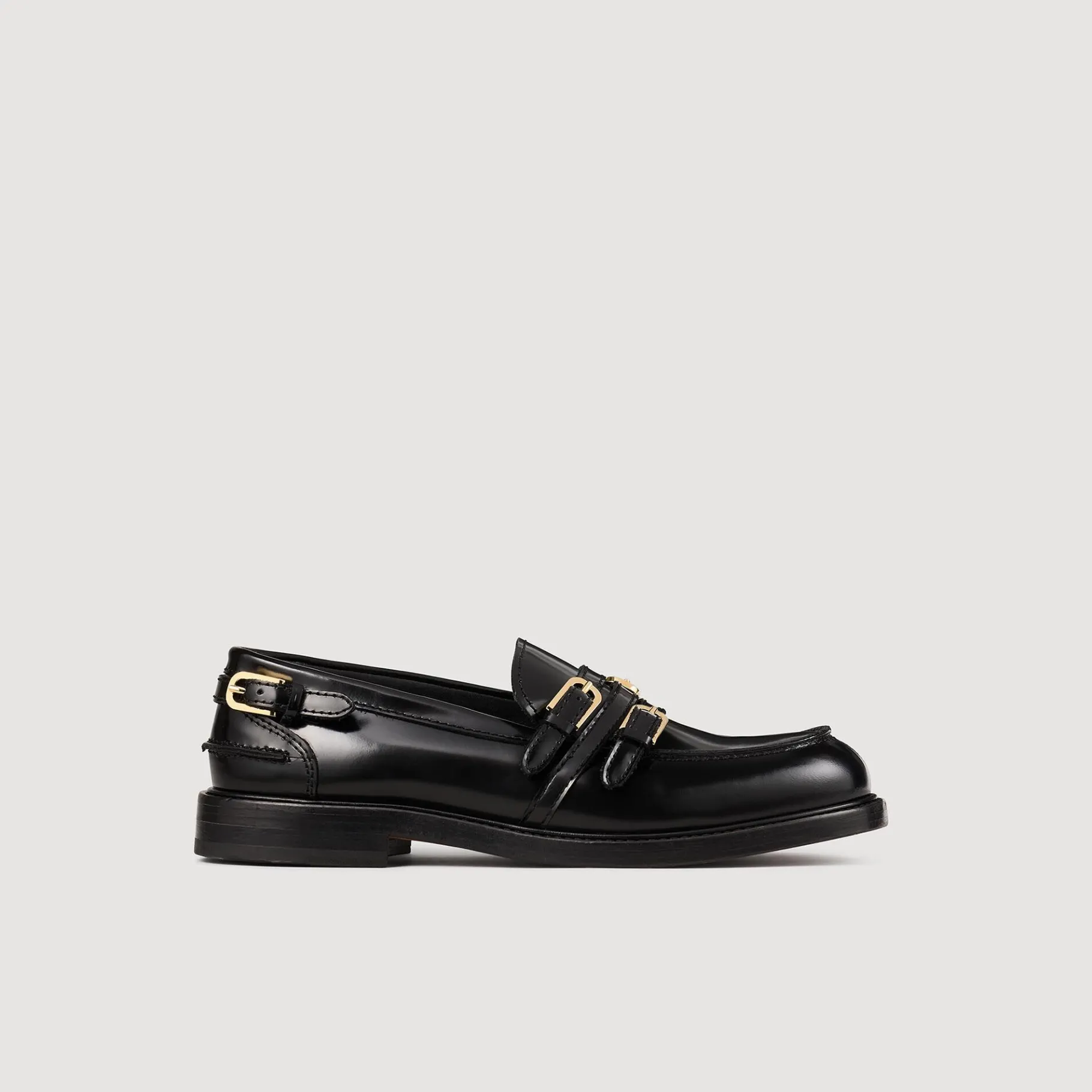 Best Sale SANDRO Mocassins à Boucles Noir