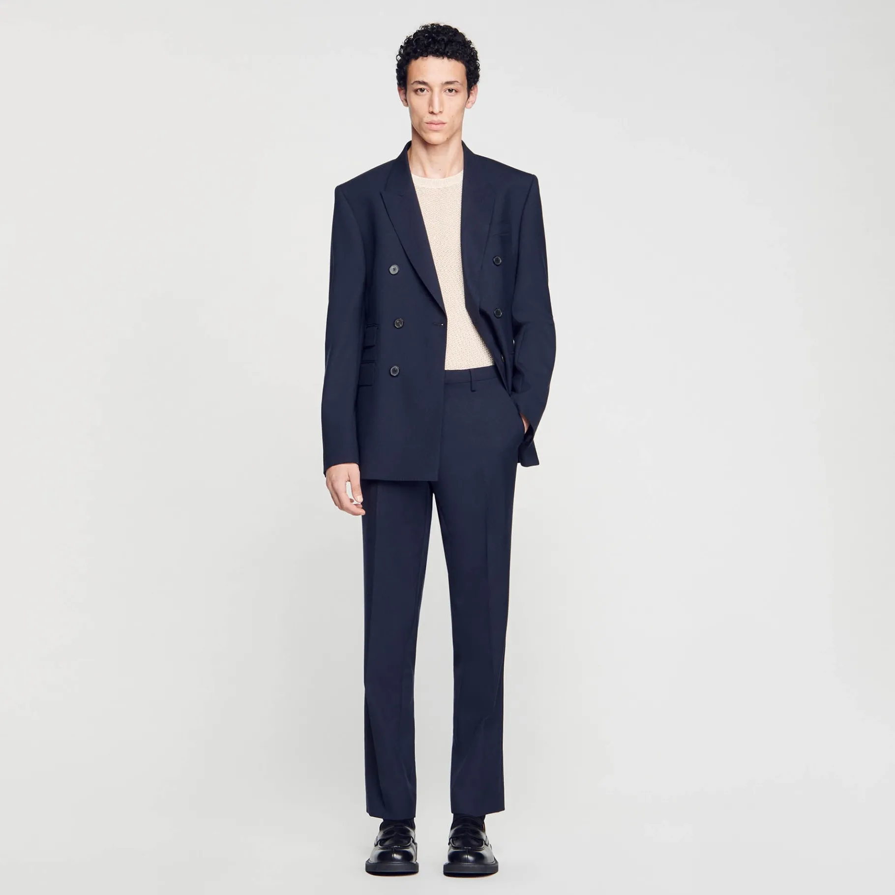 Clearance SANDRO Pantalon De Costume Marine