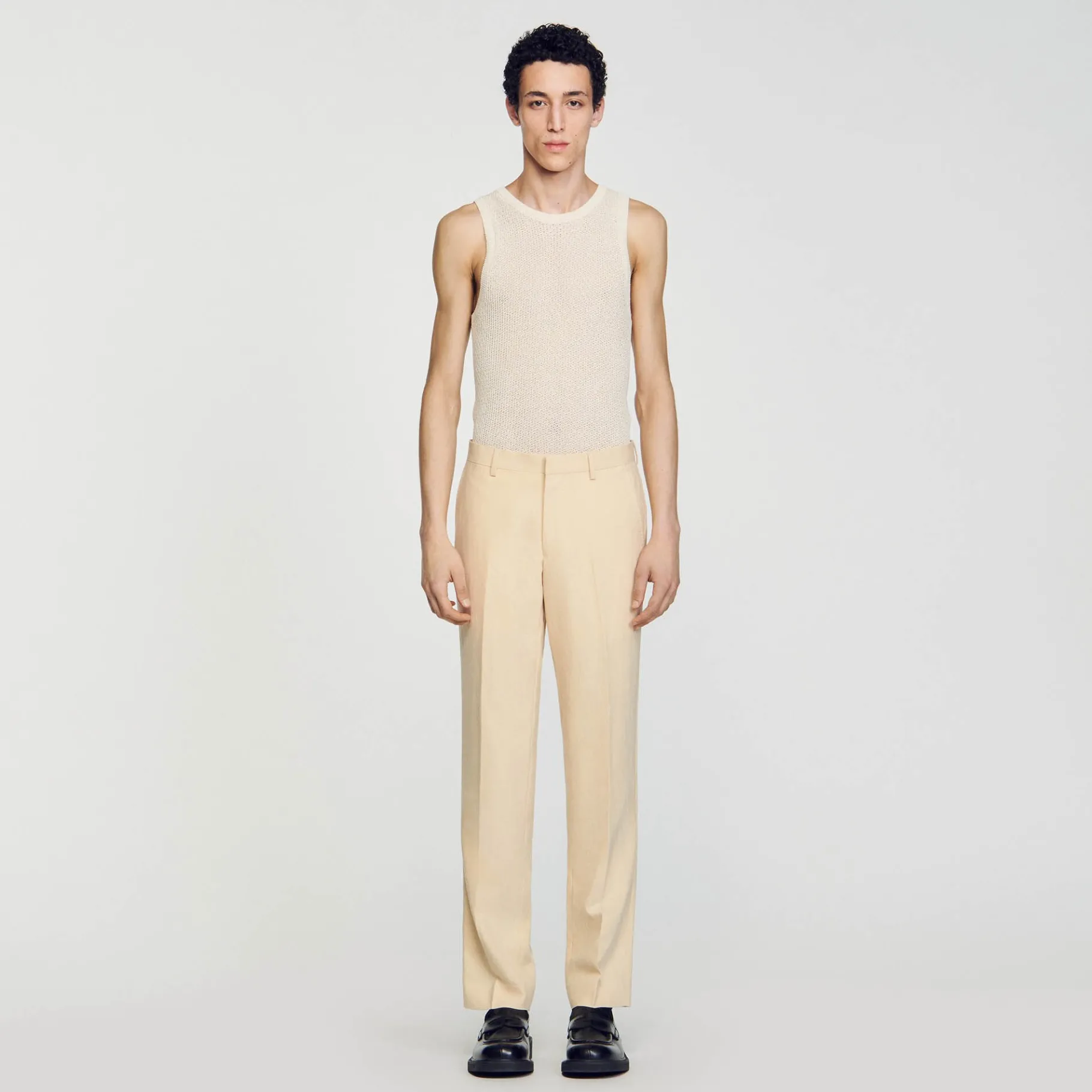 Fashion SANDRO Pantalon De Costume Beige