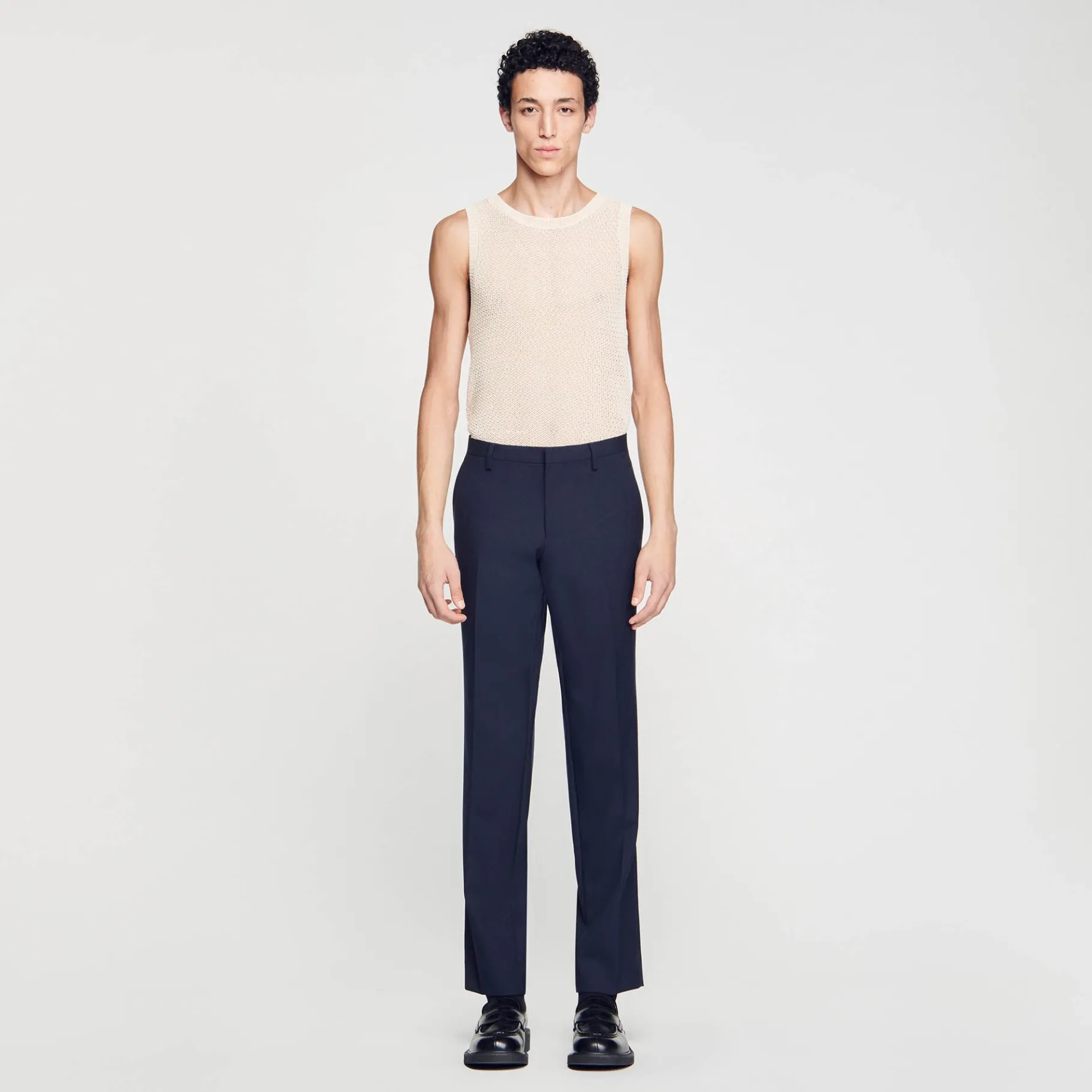 Clearance SANDRO Pantalon De Costume Marine
