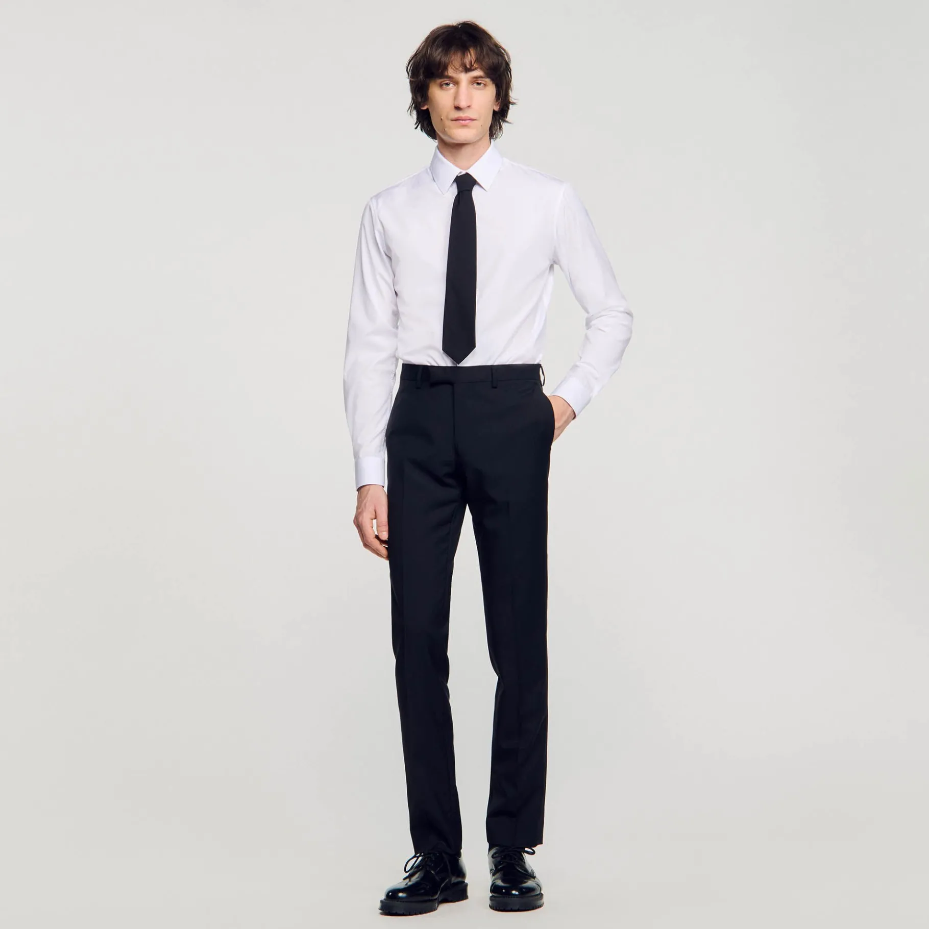 Clearance SANDRO Pantalon De Smoking Noir