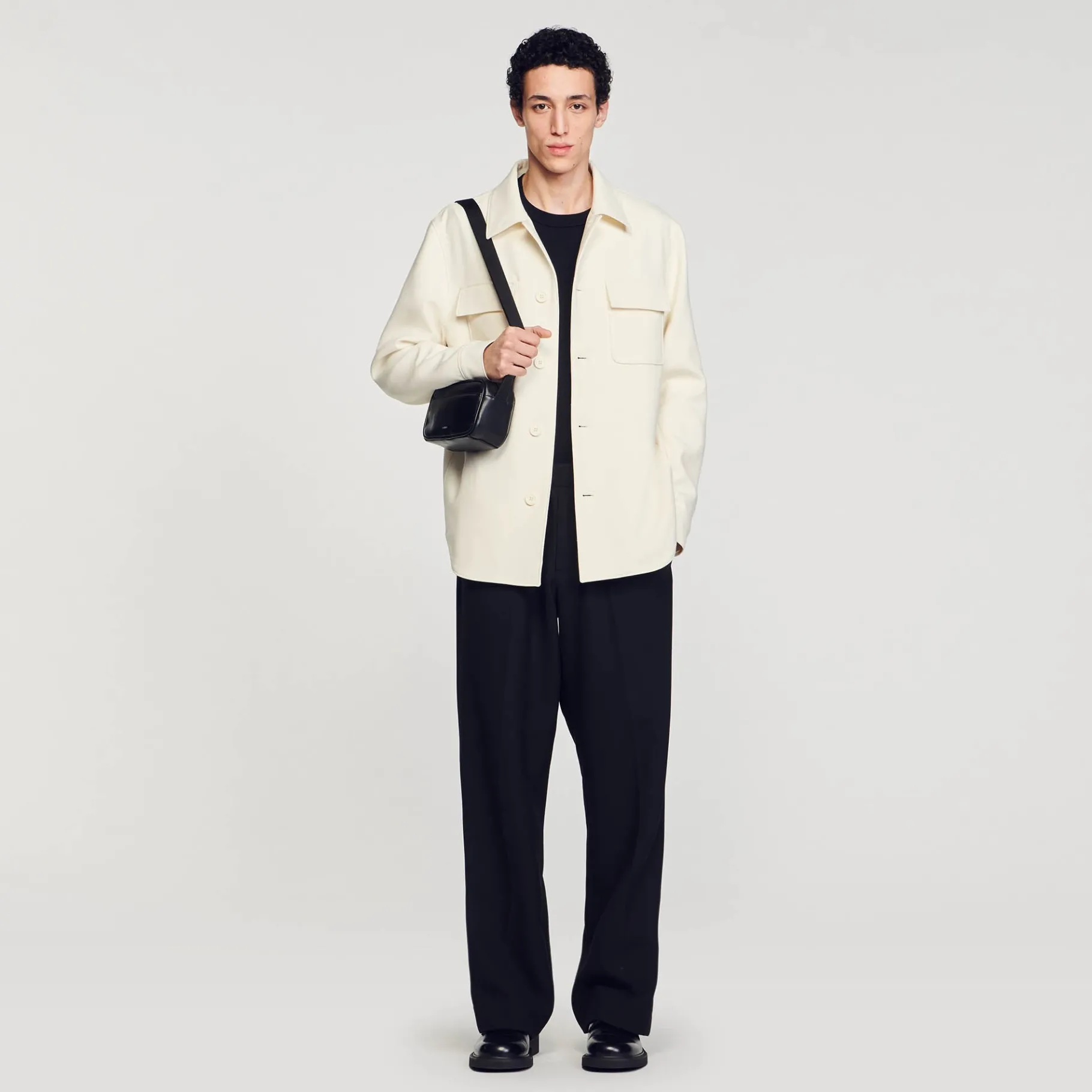 Fashion SANDRO Surchemise Boutonnée Ecru