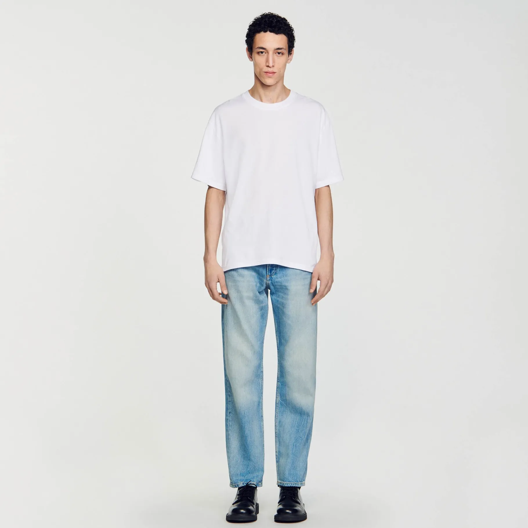 Clearance SANDRO Tee-shirt Oversize blanc